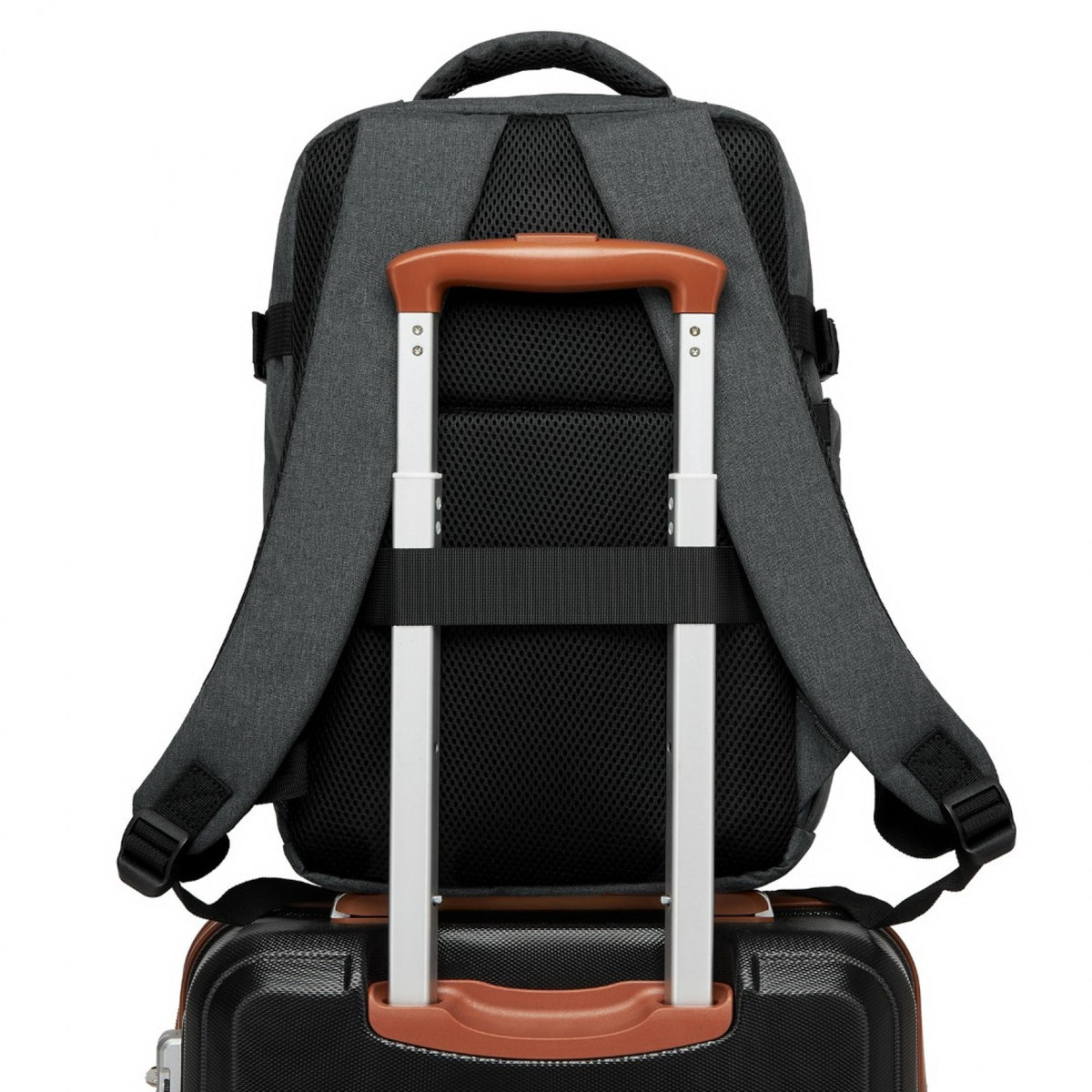 Kono Urban Smart 15L Carry-On Backpack - Dark Grey
