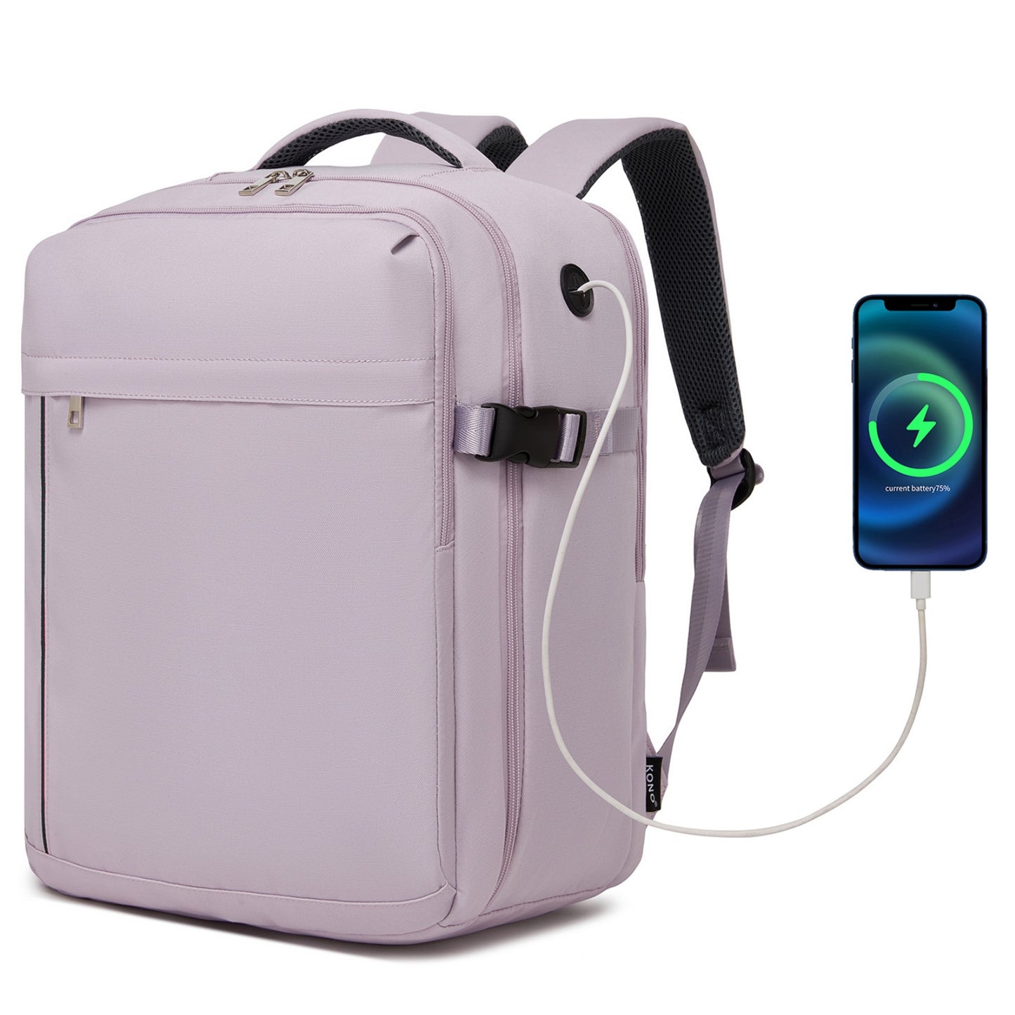 Kono 24L Personal-Item Backpack - Purple