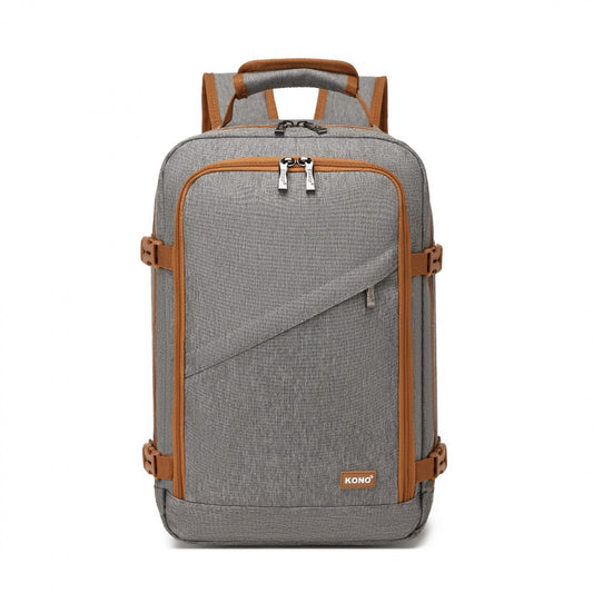 Kono grey and brown cabin backpack product view
