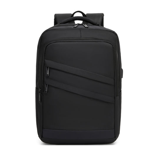 Premium Laptop Backpack, 15.6 Inch USB Charging Backpack with Padded Laptop Sleeve, Ideal for Work and Commuting (BPS2603) - Black