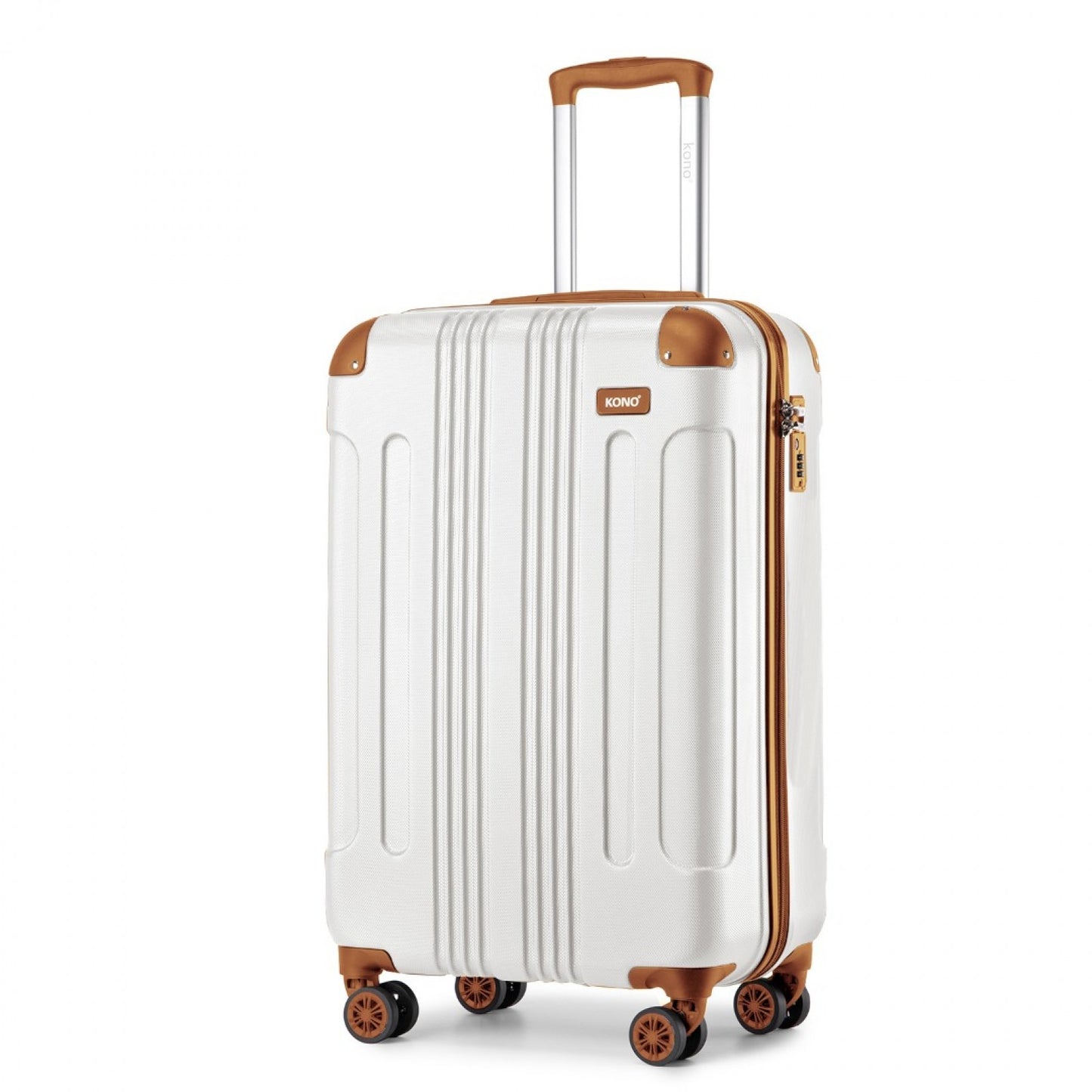 Kono cream 19 inch cabin suitcase