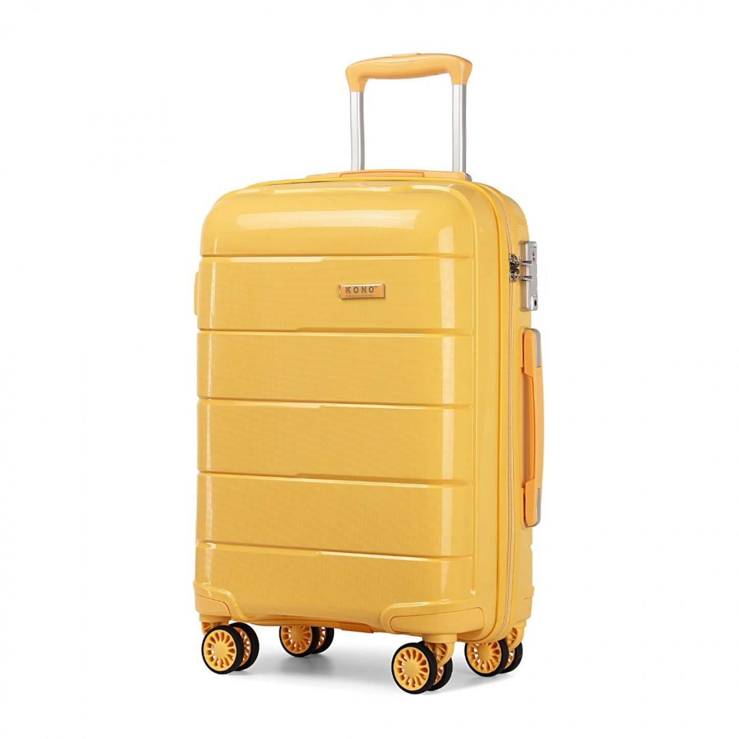 Kono 20-24-28” Hard Shell PP Suitcase Set (K1997L) - Yellow