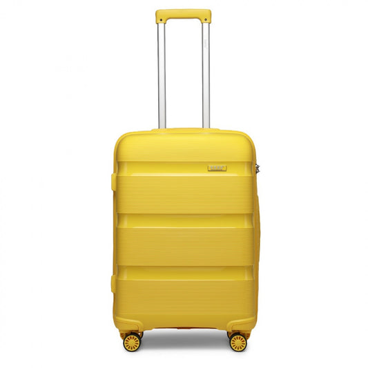 Kono Bright Hard Shell PP Suitcase In (K2092L) - Yellow