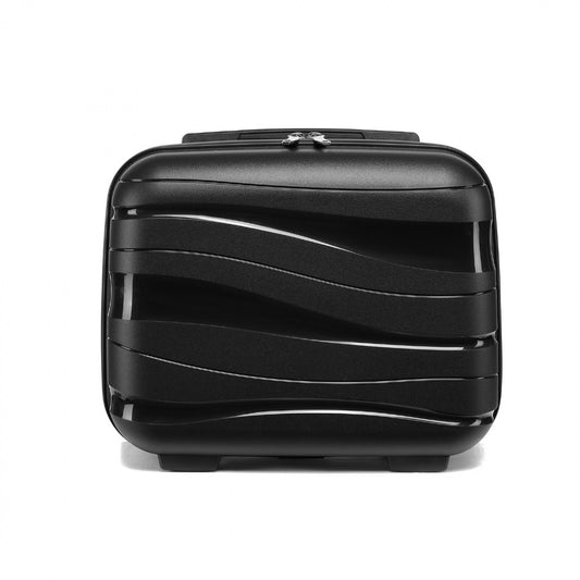 Kono Lightweight Polypropylene Hard Shell Vanity Case (K2094L) - Black