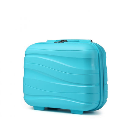Kono Lightweight Polypropylene Hard Shell Vanity Case (K2094L) - Blue