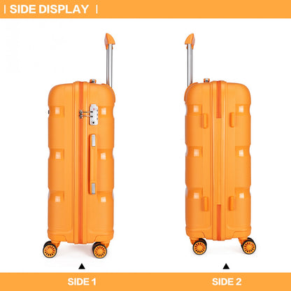 Kono Bright Hard Shell PP Suitcase In (K2092L) - Orange