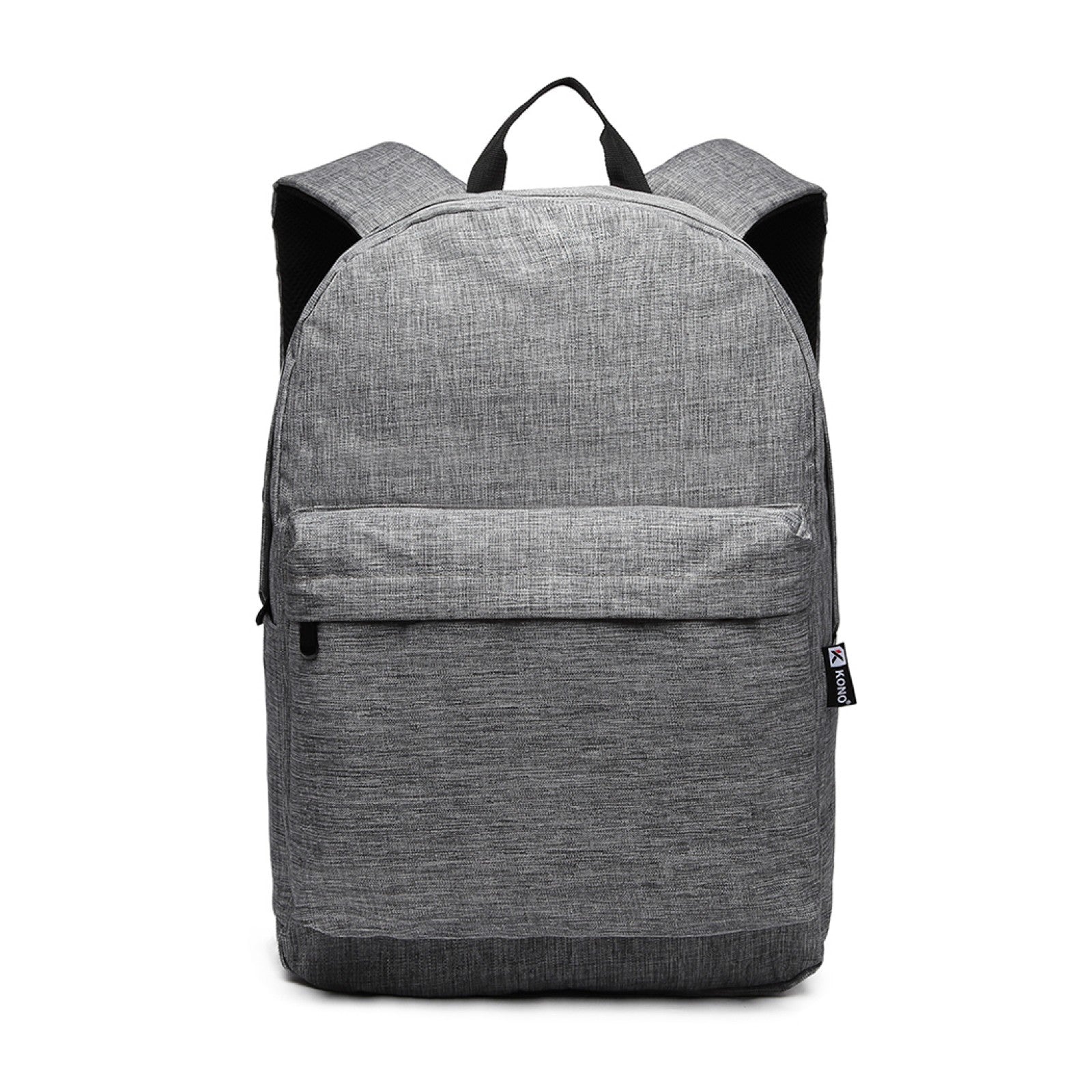 Kono Durable Polyester Everyday Backpack With Sleek Design (E1930) - Grey