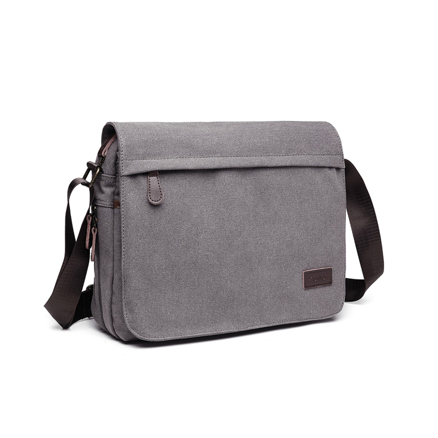 Miss Lulu Kono Classic Expanding Messenger Bag (LB1925) - Grey