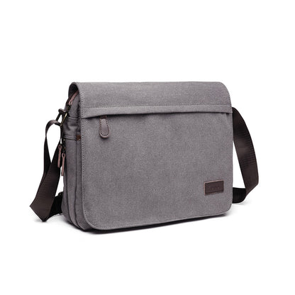 Miss Lulu Kono Classic Expanding Messenger Bag (LB1925) - Grey