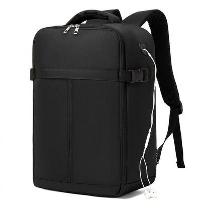 Kono Urban Smart 15L Carry-On Backpack - Black