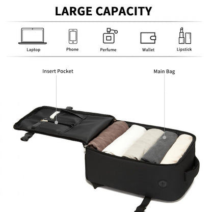 Kono Urban Smart 15L Carry-On Backpack - Black