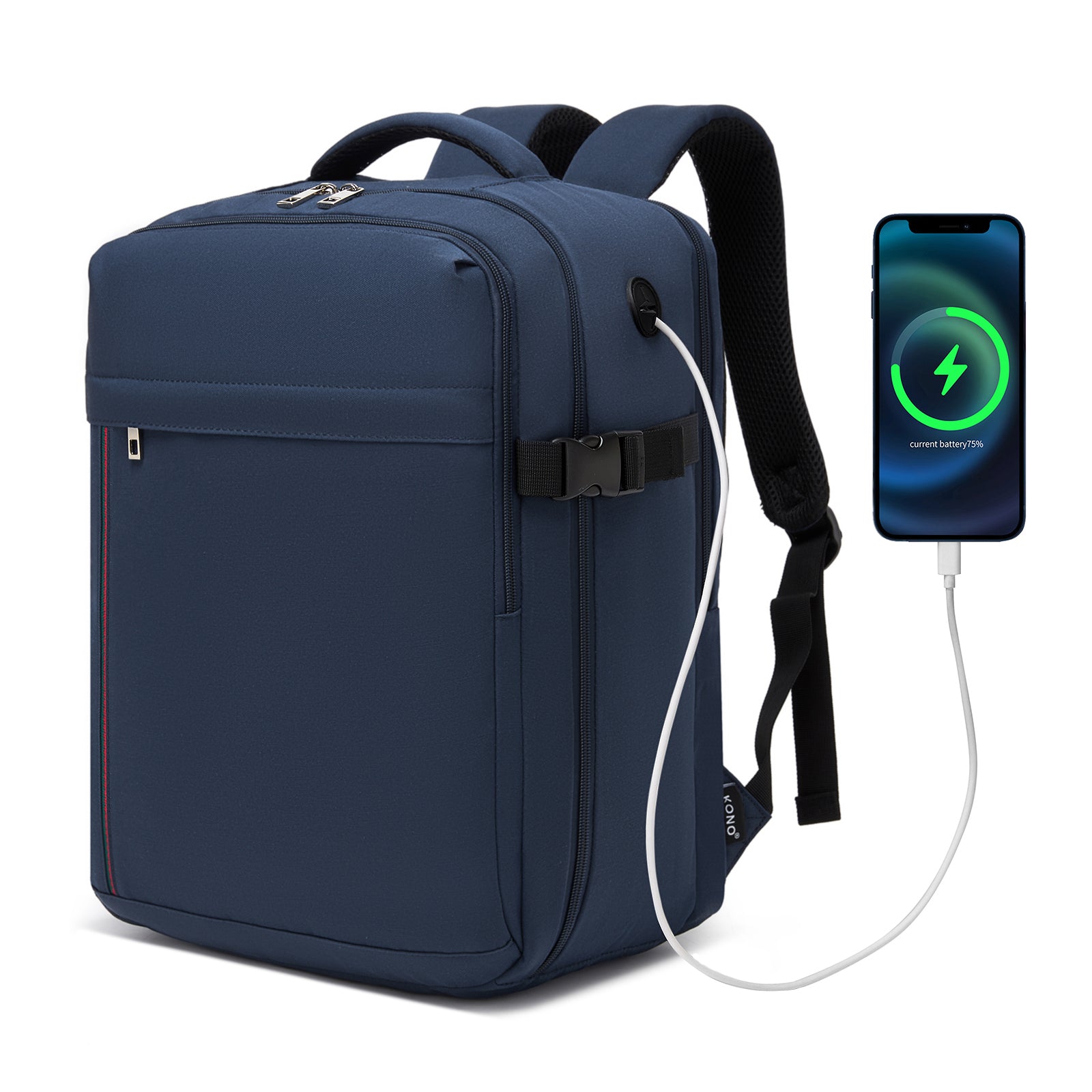 Kono 24L Personal-Item Backpack - Navy