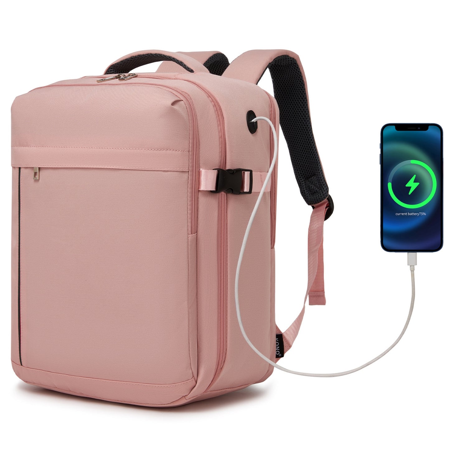 Kono 24L Personal-Item Backpack - Pink