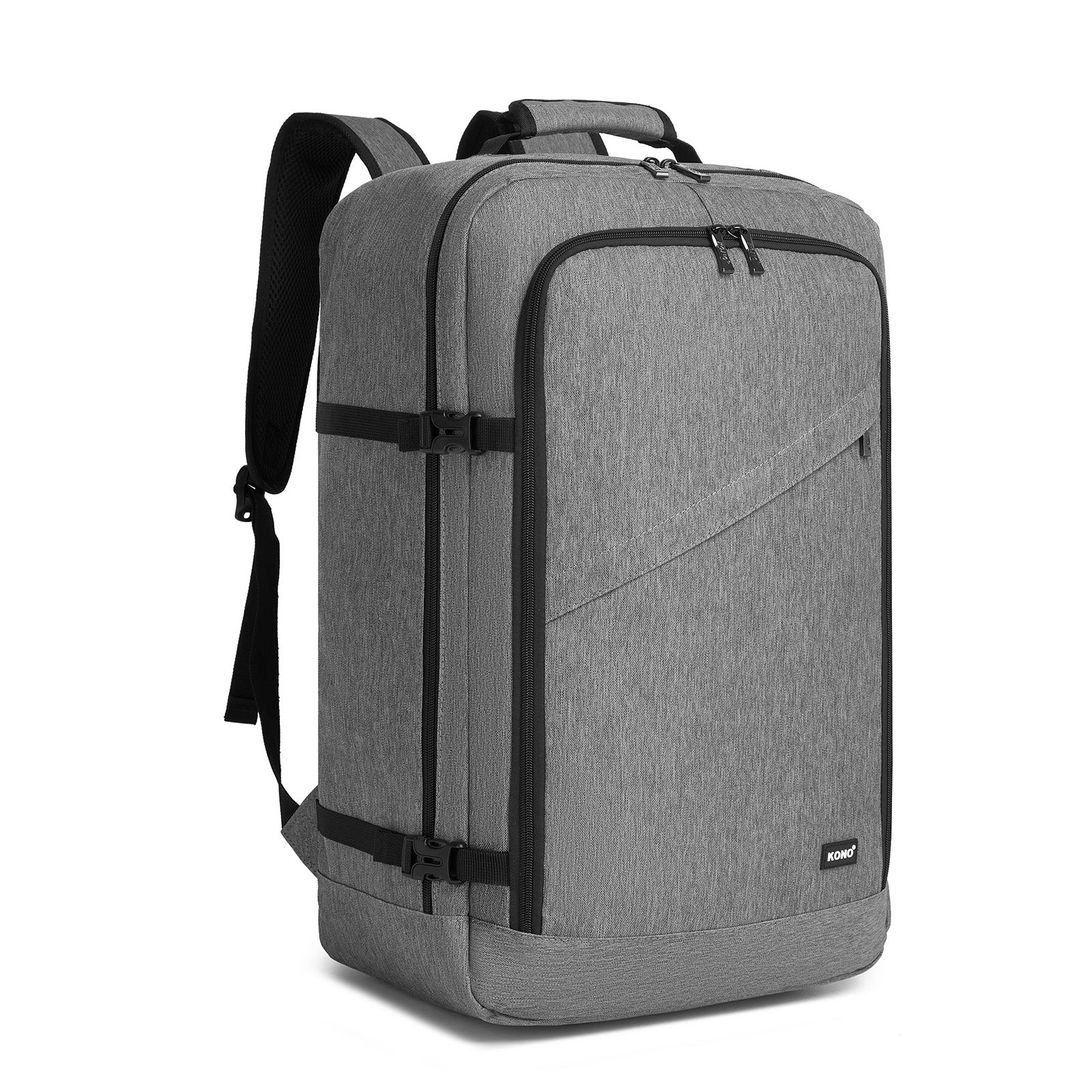 Kono 37L Large Business Travel Backpack - Grey