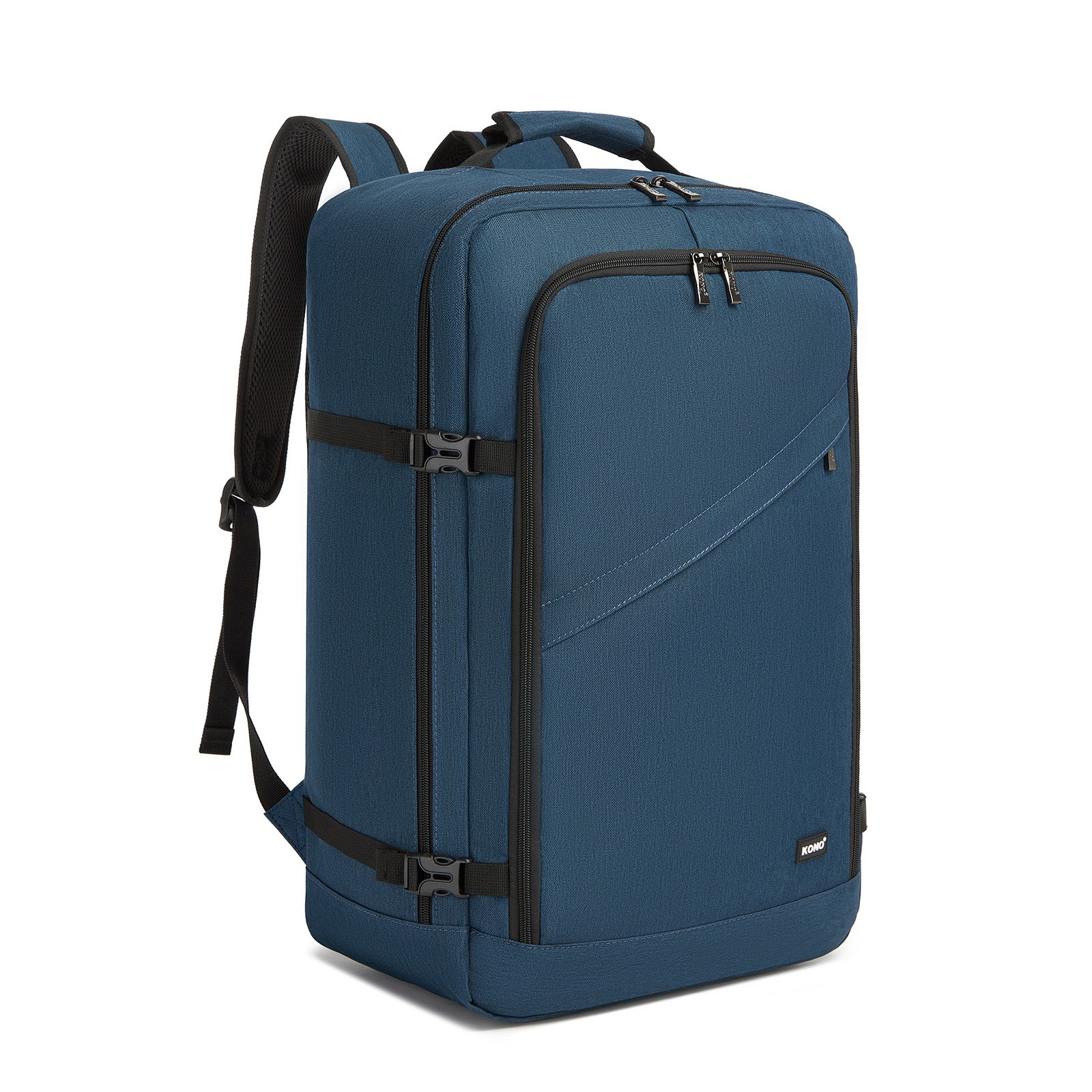 Kono 37L large navy business travel backpack front view