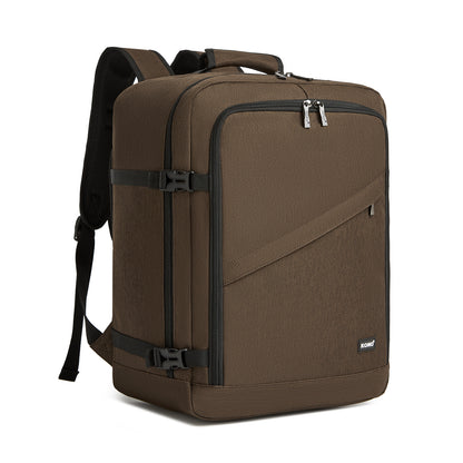 Kono 29L medium brown business travel backpack front view
