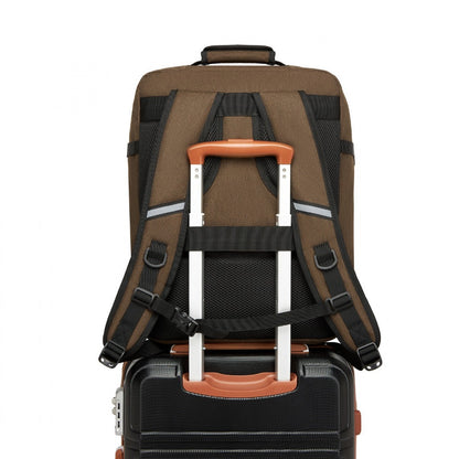 Kono medium brown travel backpack product view