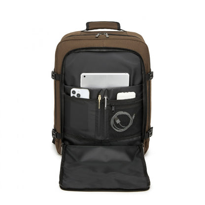 Kono medium brown travel backpack product view