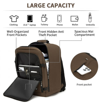 Kono medium brown travel backpack product view