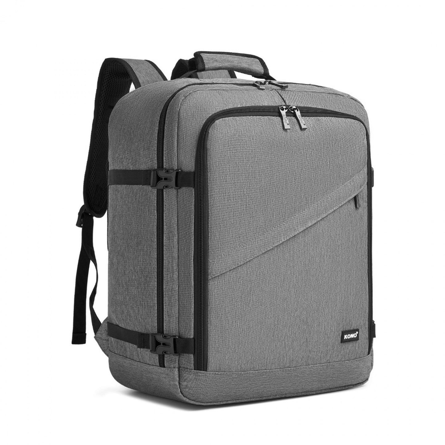 Kono 29L medium grey business travel backpack front view