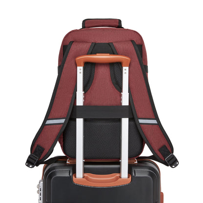 Kono burgundy cabin backpack product view