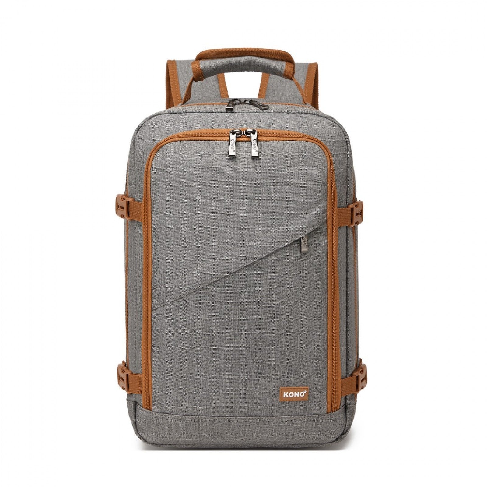 Kono grey and brown cabin backpack product view