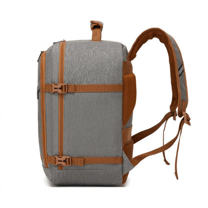 Kono grey and brown cabin backpack product view