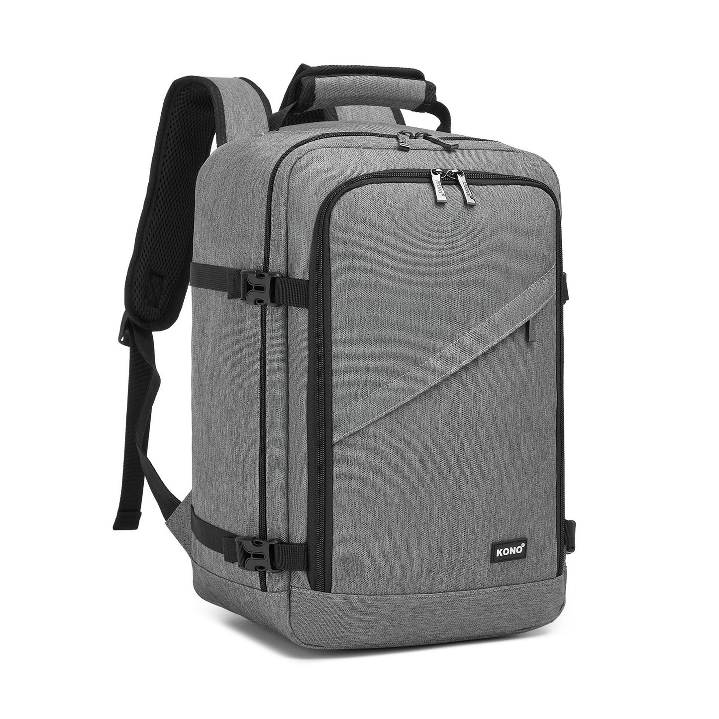 Kono 20L grey cabin travel backpack front view
