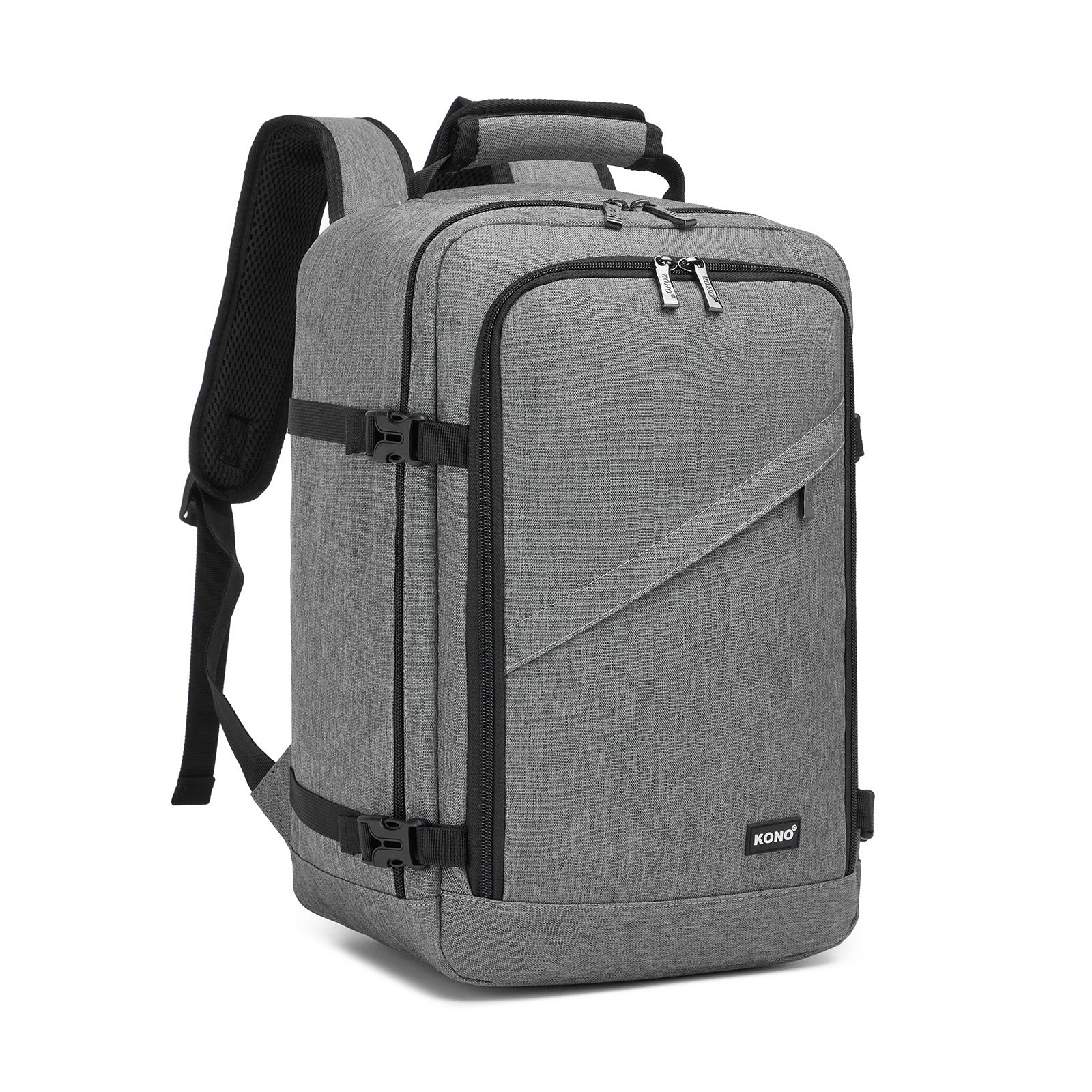Kono 20L grey cabin travel backpack front view