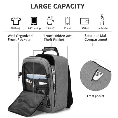 Kono grey cabin backpack product view