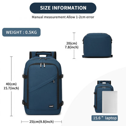 Kono navy cabin backpack product view