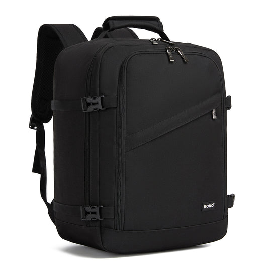 Kono 24L black flexible cabin backpack front view