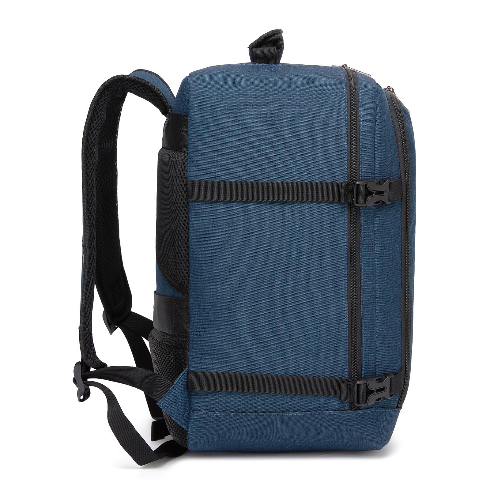 Kono Flexible Cabin Backpack 30×20×40-Fits 15.6" Laptop, Clamshell Access-Great for Holidays, Work Trips & Commuting (BPK2551) - Navy