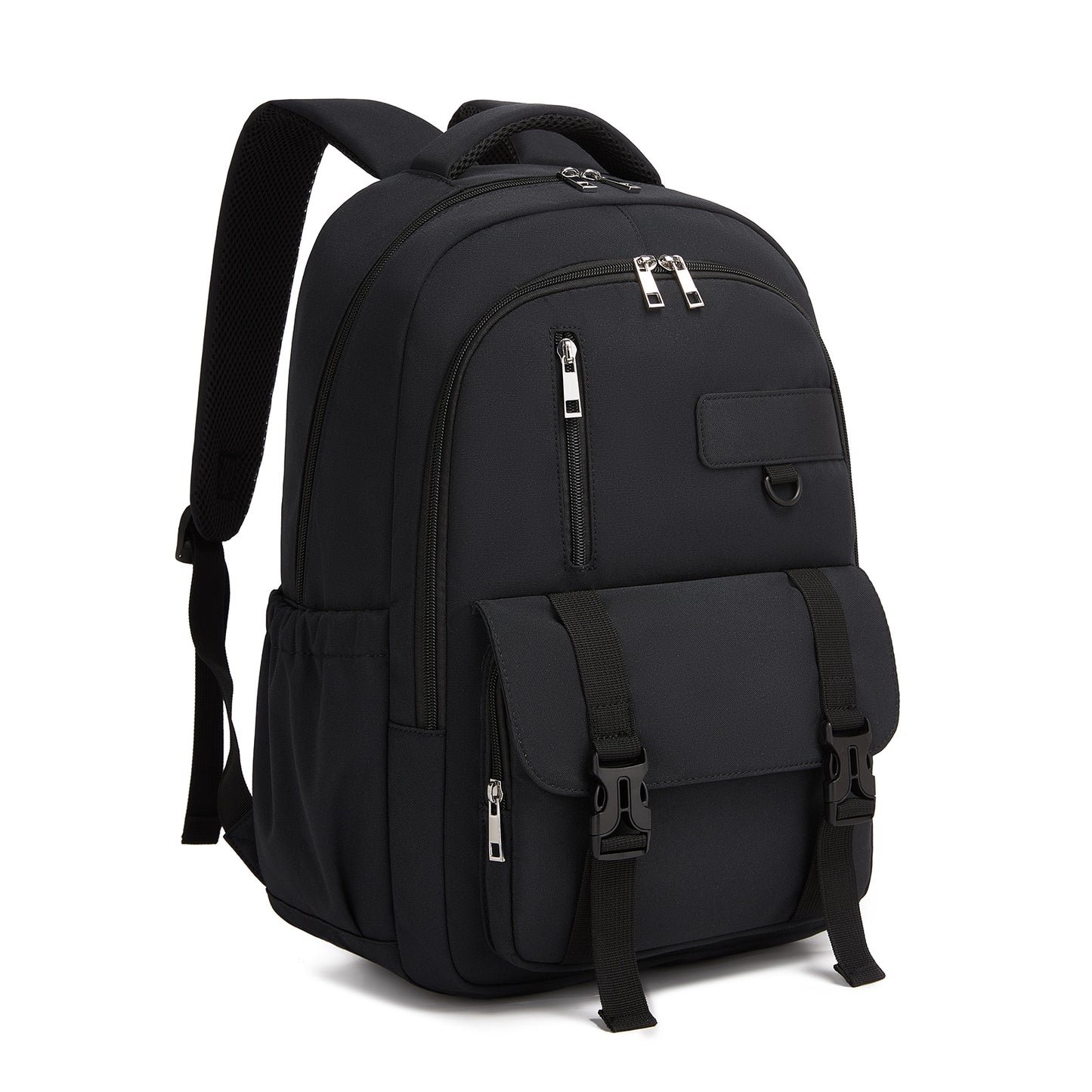 KONO Durable Water-Resistant Kids Backpack with Padded Laptop Sleeve and Multi-Pocket Organization for School (BPK2605) - Black