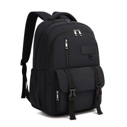 KONO Durable Water-Resistant Kids Backpack with Padded Laptop Sleeve and Multi-Pocket Organization for School (BPK2605) - Black