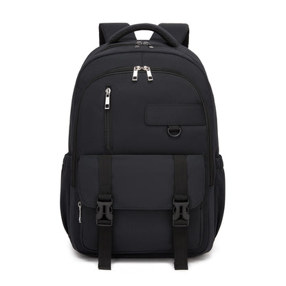 KONO Durable Water-Resistant Kids Backpack with Padded Laptop Sleeve and Multi-Pocket Organization for School (BPK2605) - Black