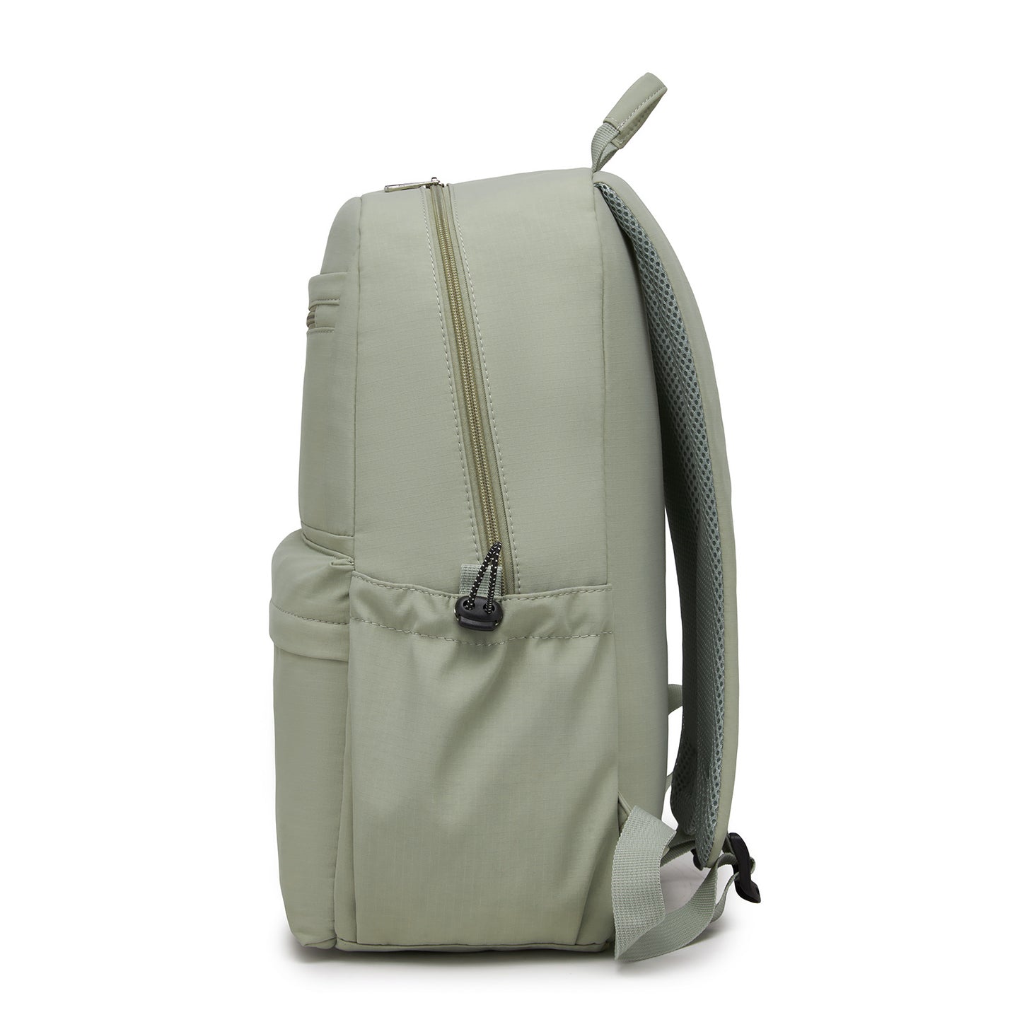 KONO Stylish Solid-Color Casual Backpack for School and Weekend Trips with Multi-Pocket Storage (BPK2606) - Green