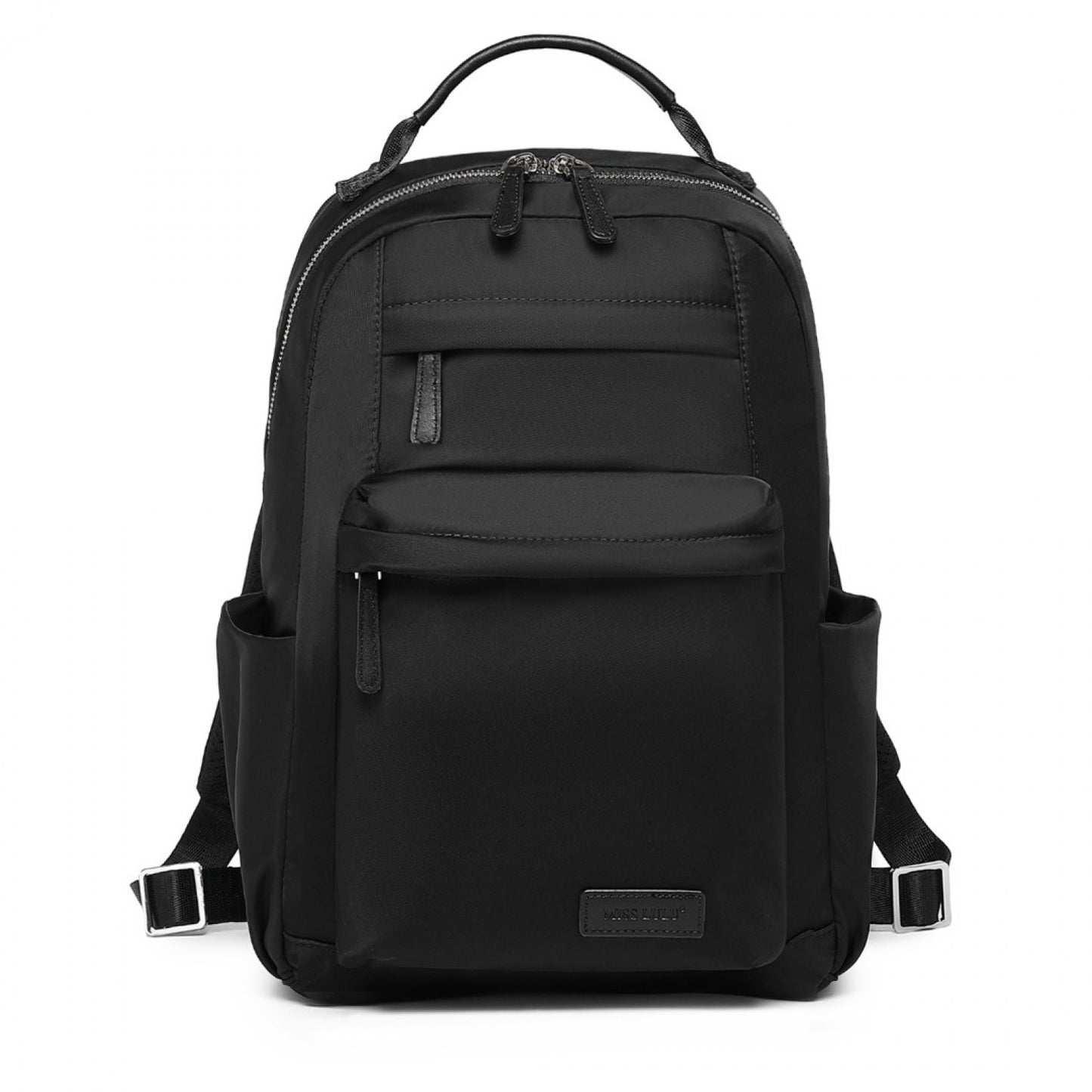 Miss Lulu Stylish Backpack with Laptop Sleeve and Multiple Pockets and Trolley Sleeve (BPM2431) - Black
