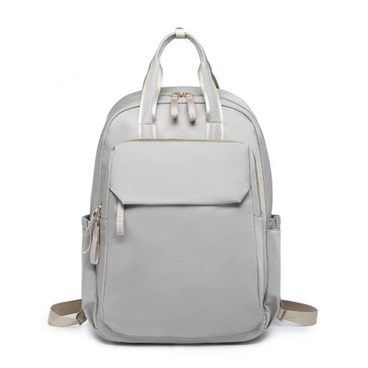 Miss Lulu Versatile Stylish Backpack with Laptop Compartment and Trolley strape (BPM2439) - Grey