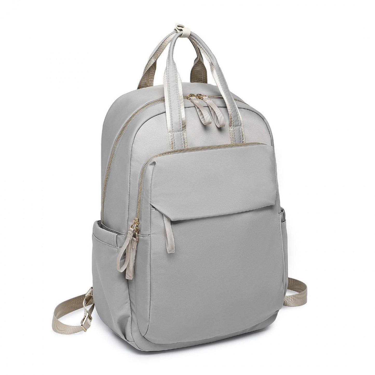 Miss Lulu Versatile Stylish Backpack with Laptop Compartment and Trolley strape (BPM2439) - Grey