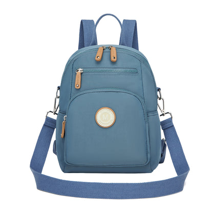 Miss Lulu 3-in-1 Convertible Backpack with Removable Long Strap - Wear as Backpack, Shoulder or Crossbody Bag (BPM2651) - Blue