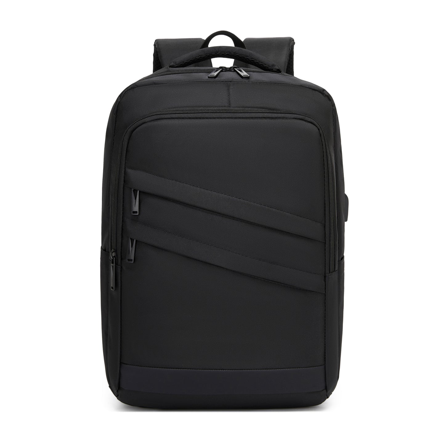 Premium Laptop Backpack, 15.6 Inch USB Charging Backpack with Padded Laptop Sleeve, Ideal for Work and Commuting (BPS2603) - Black
