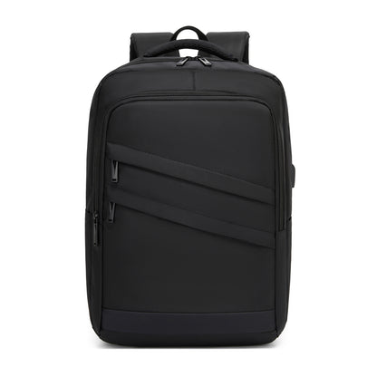 Premium Laptop Backpack, 15.6 Inch USB Charging Backpack with Padded Laptop Sleeve, Ideal for Work and Commuting (BPS2603) - Black