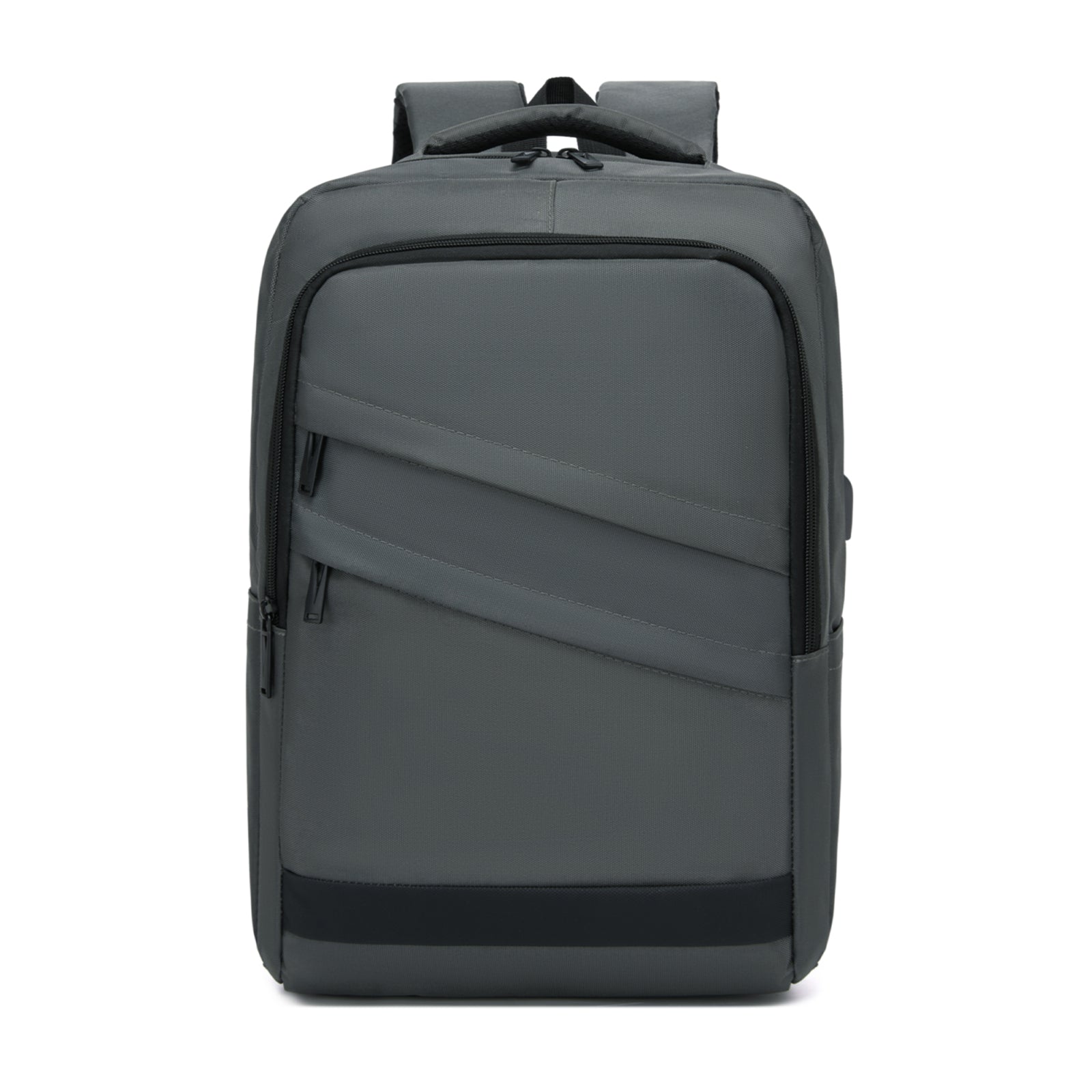 Premium Laptop Backpack, 15.6 Inch USB Charging Backpack with Padded Laptop Sleeve, Ideal for Work and Commuting (BPS2603) - Grey