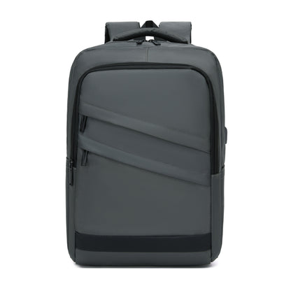 Premium Laptop Backpack, 15.6 Inch USB Charging Backpack with Padded Laptop Sleeve, Ideal for Work and Commuting (BPS2603) - Grey