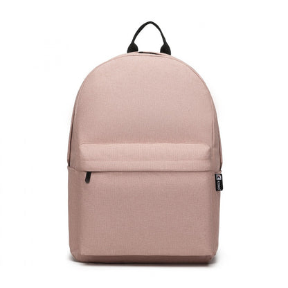 Kono Durable Polyester Everyday Backpack With Sleek Design (E1930) - Pink