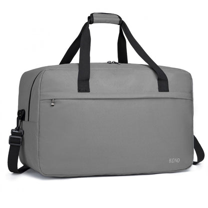 Kono Lightweight Multi Purpose Unisex Sports Travel Duffel Bag (E1960L) - Grey