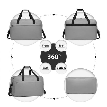 Kono Lightweight Multi Purpose Unisex Sports Travel Duffel Bag (E1960L) - Grey