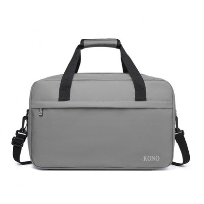 Kono Lightweight Multi Purpose Unisex Sports Travel Duffel Bag (E1960M) - Grey