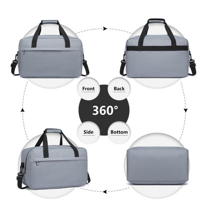 Kono Lightweight Multi Purpose Unisex Sports Travel Duffel Bag (E1960M) - Light Grey